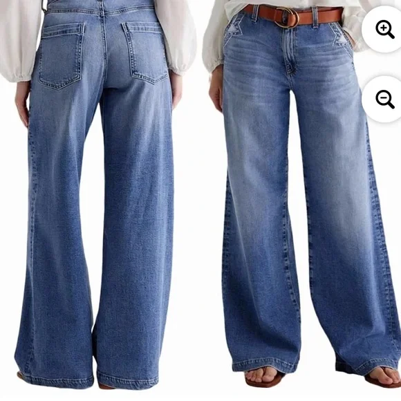 Wide leg jeans small NWT - Picture 2 of 8